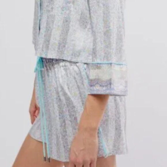 NWT Free People Pillow Talk PJ Set / Ivory Combo - Picture 2 of 5